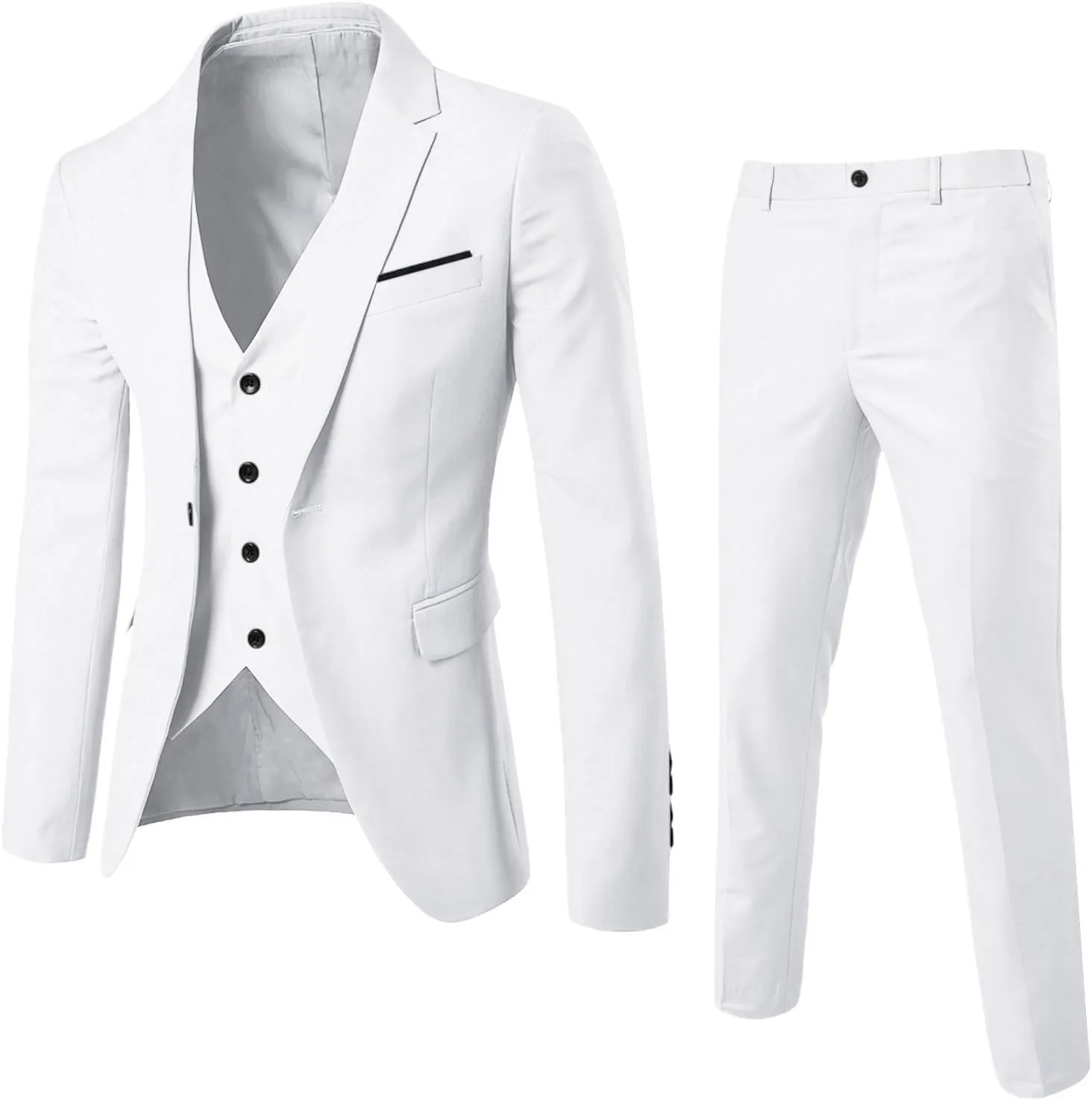 LCMTWX Black Suits For Men Slim Wedding Vest Pants Suit Jacket Suit Party Men's Coats Jackets Suit Jacket For Wedding Suits