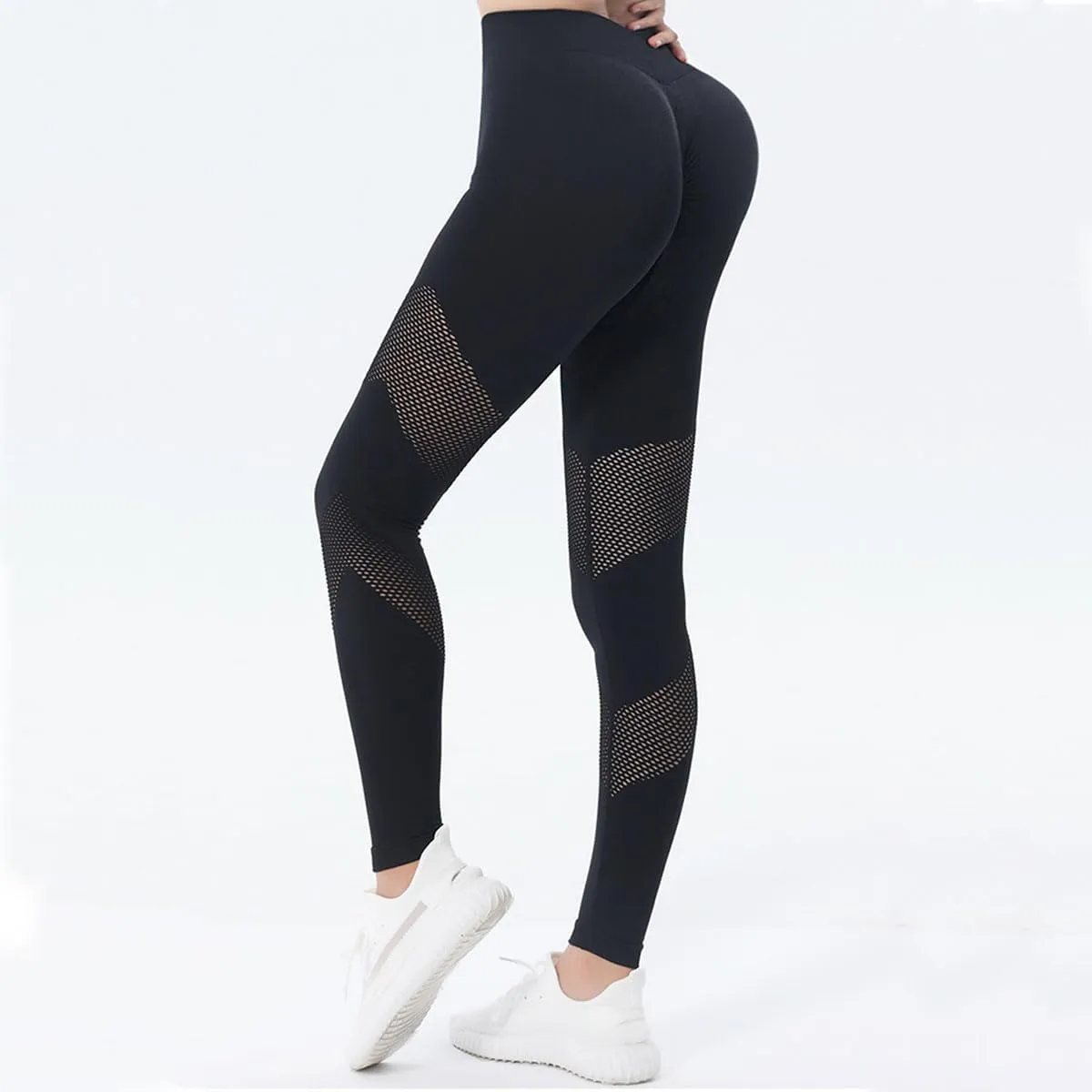 Leggings for WomenHigh Waist Cut-Out Gradient Design LeggingsYoga Pants, Gym Pants, Trousers