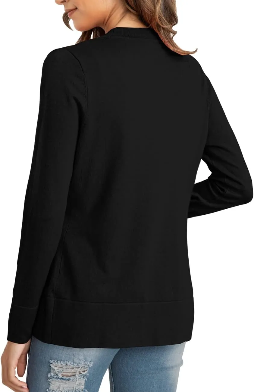 LIENRIDY Women's Cardigans Lightweight Long Sleeve Open Front Sweater Cardigan, S-XL
