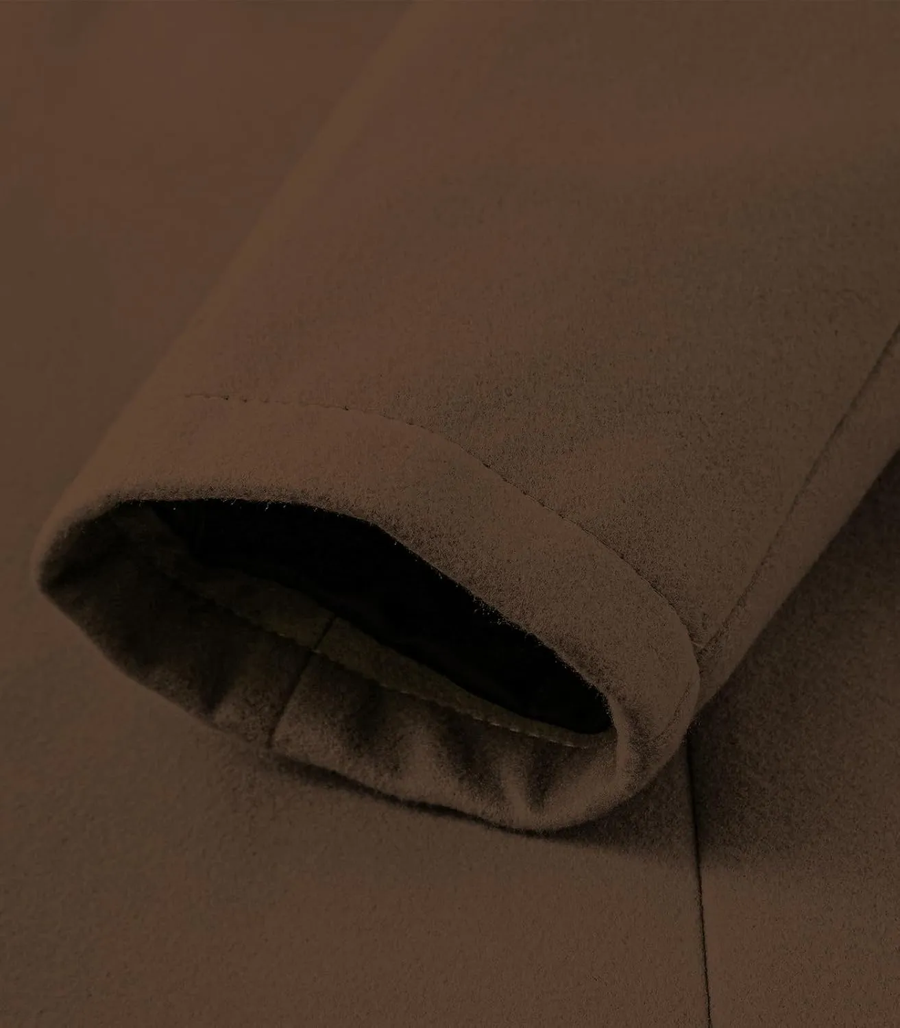 Lisskolo Men's Classic Wool Trench Overcoat Single Breasted Mid Long Wool Blend Top Pea Coats Jackets