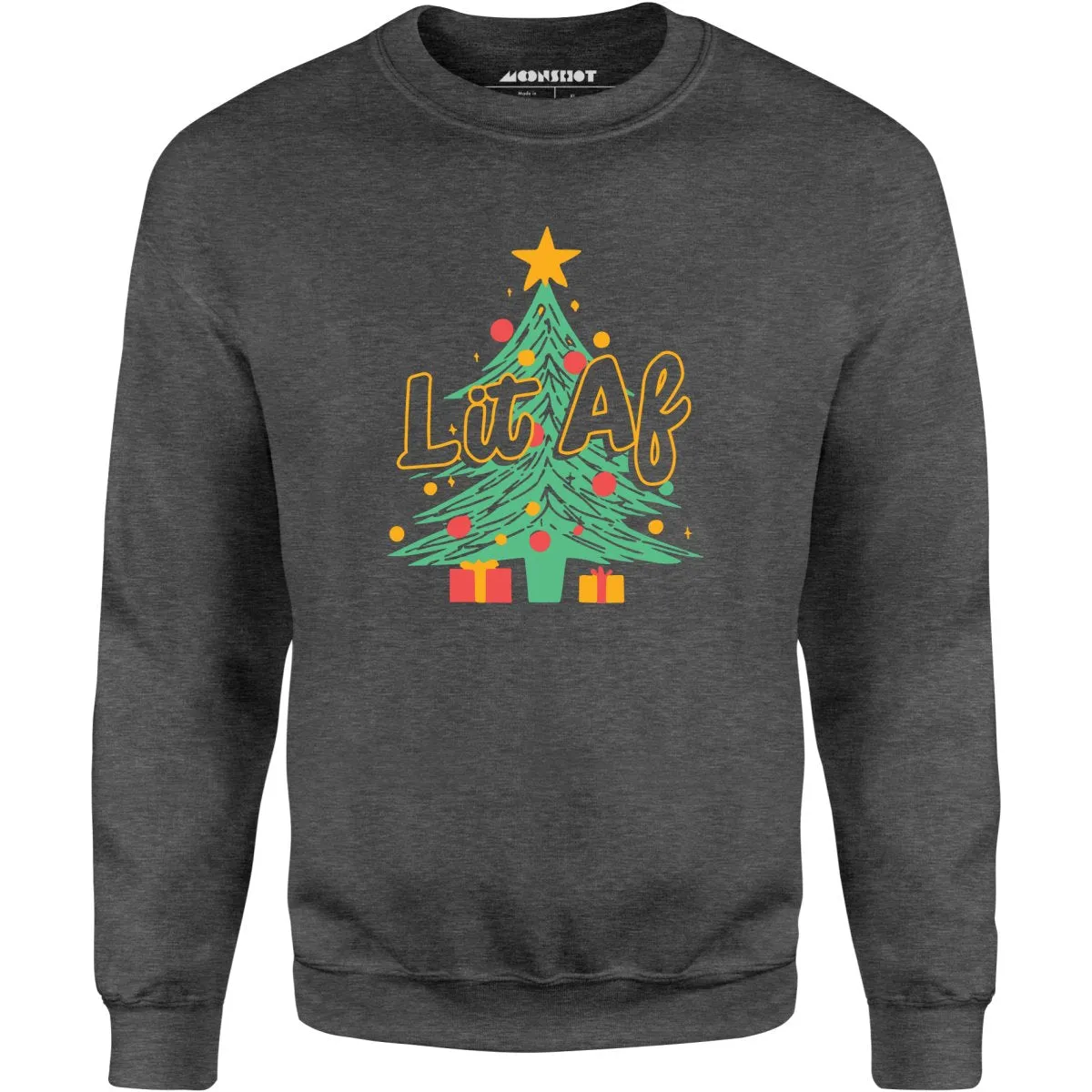 Lit AF Christmas Tree - Unisex Sweatshirt