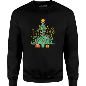 Lit AF Christmas Tree - Unisex Sweatshirt