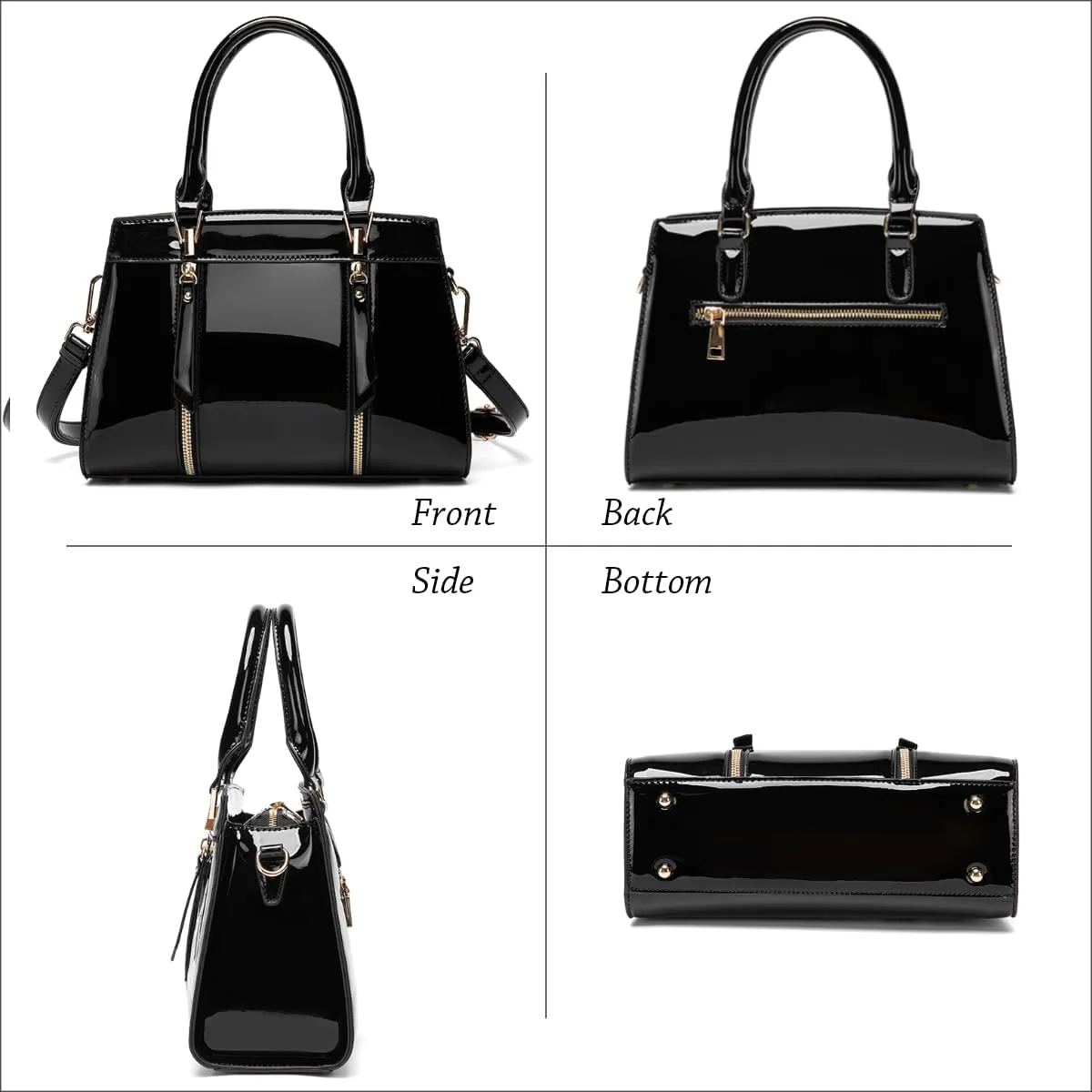 LJOSEIND Small Satchel Purses for Women - Fashionable Handbags, Top Handle Crossbody Bags with Adjustable Strap