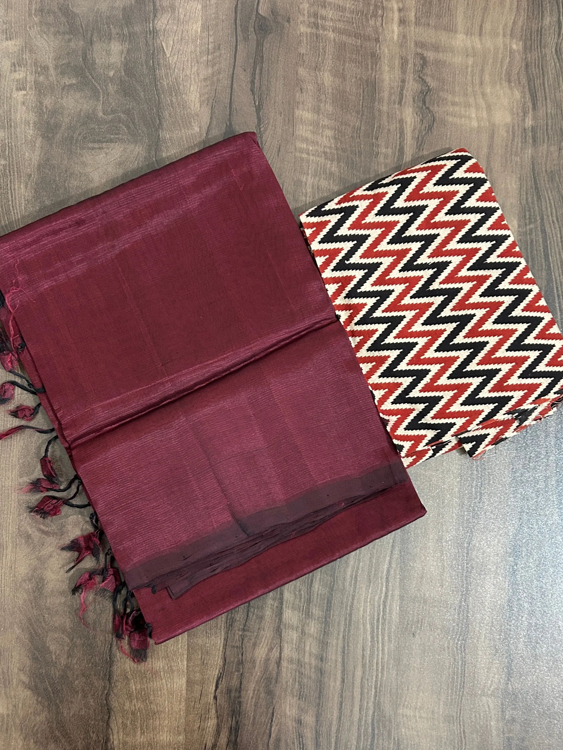 Mangalagiri Silk Cotton Hand Woven Saree with Extra Blouse #