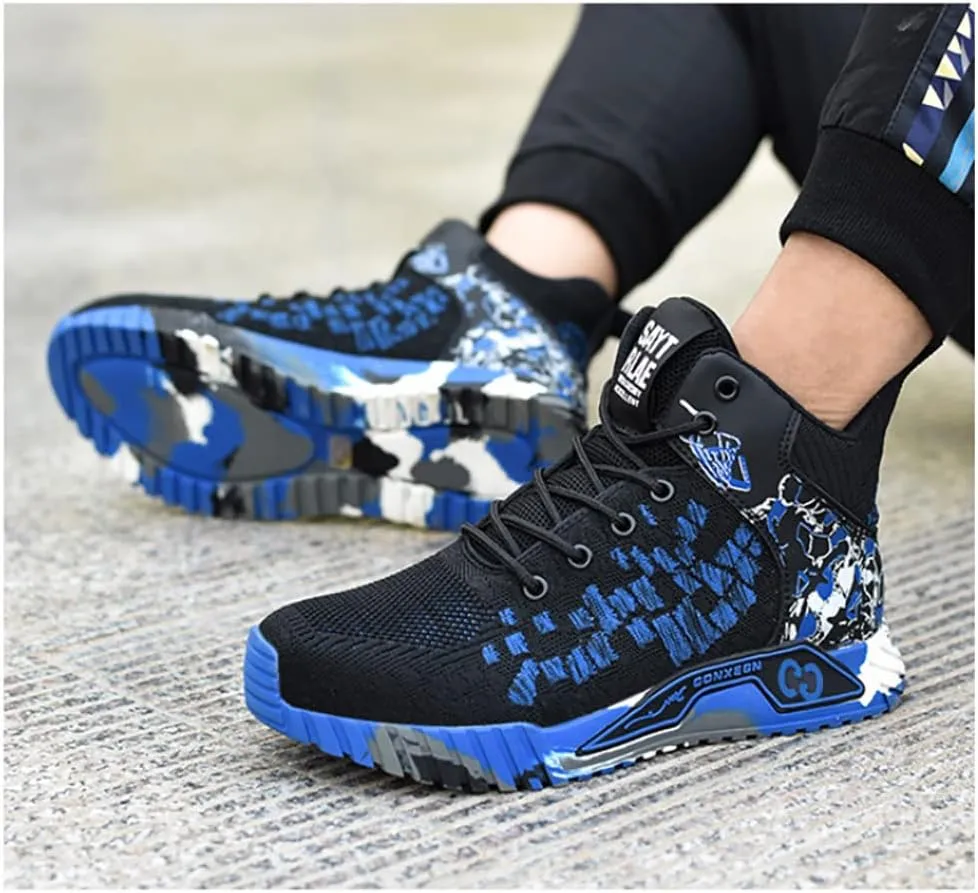 Men Women Indestructible Work ShoesLightweight Safety Shoes Slip Resistant Work Sneaker Breathable Puncture Proof Shoes