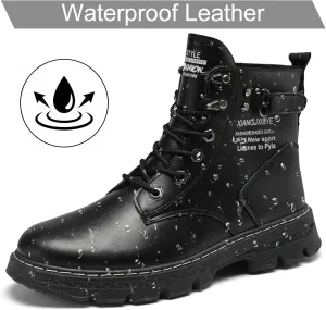 Mens Boots Fashion Casual Waterproof Chukka Boots Mens Business Mens Boots Dress Boots