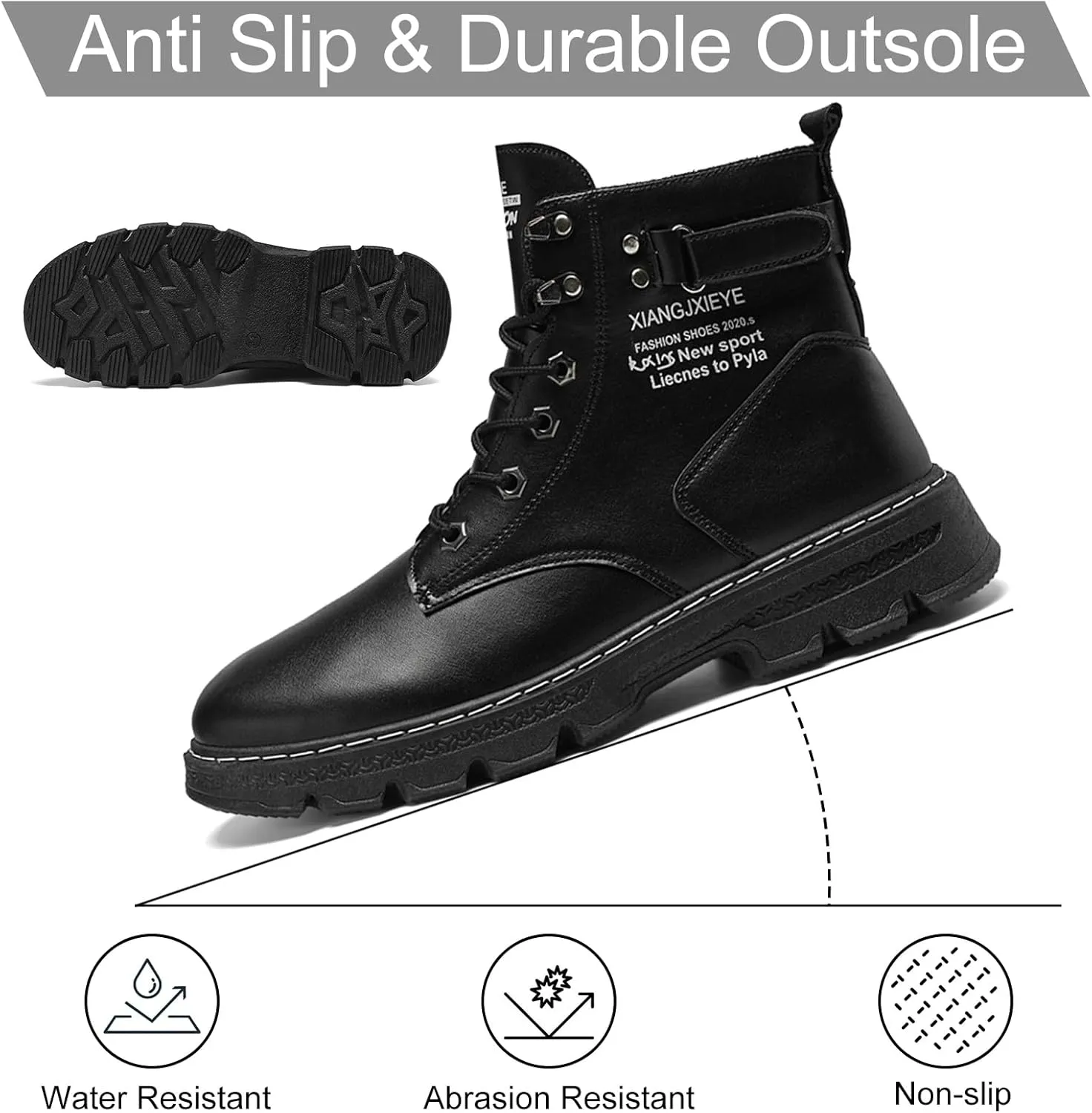 Mens Boots Fashion Casual Waterproof Chukka Boots Mens Business Mens Boots Dress Boots