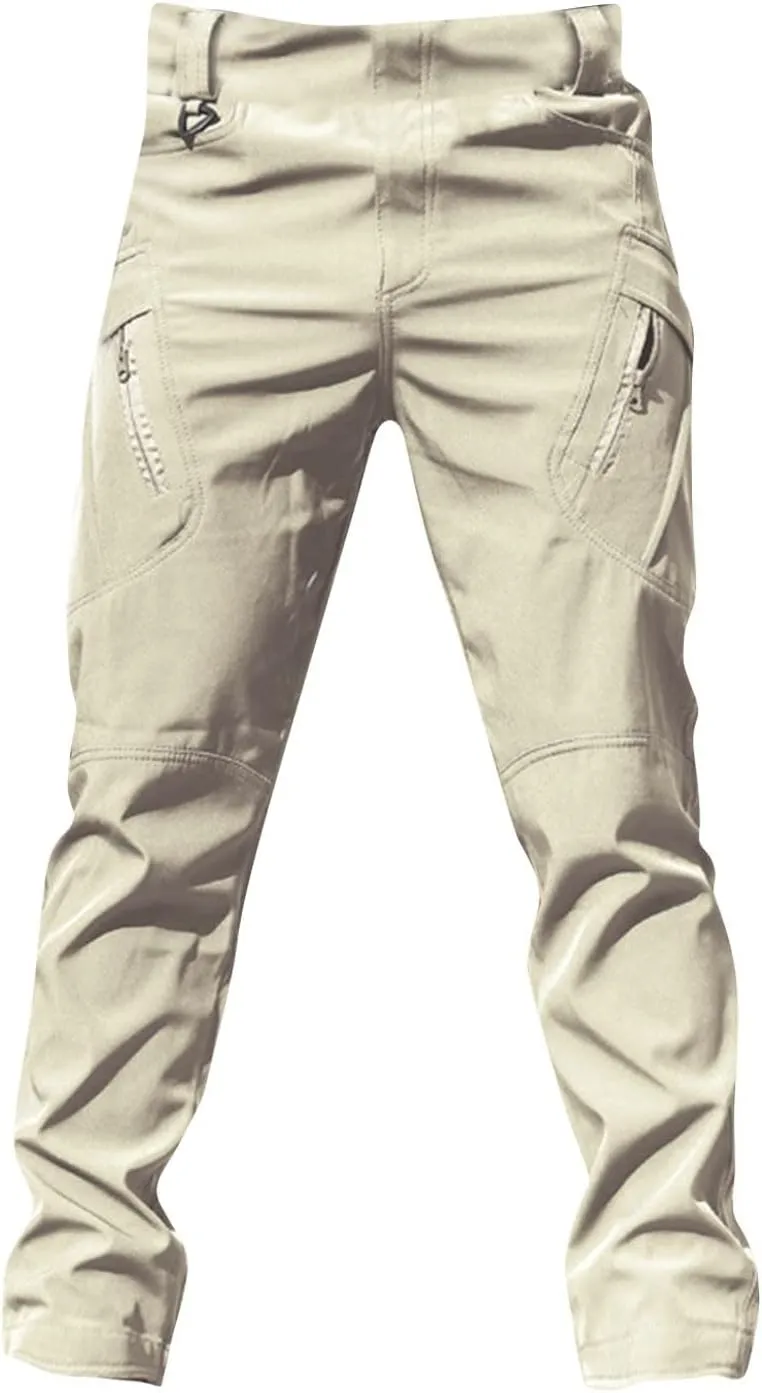 Mens Cargo Work Pants Outdoor Baggy Travel Camping Hiking Pants 2024 Multi Pockets Ripstop Camo Tactical Pants