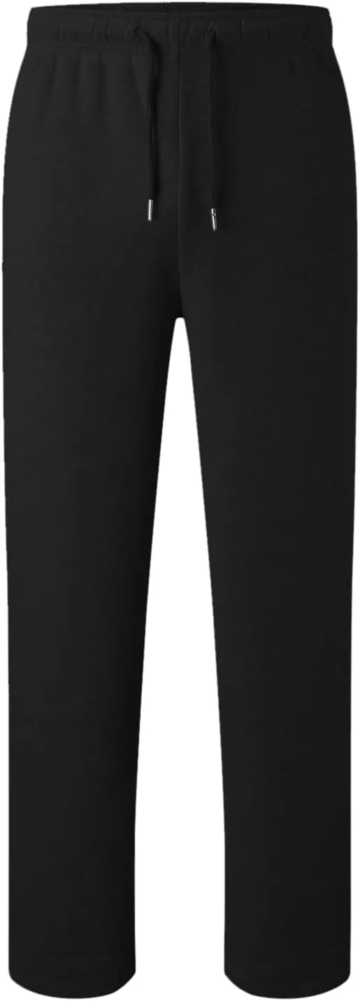 Mens Casual Cotton Sweatpants Stretch Elastic Waist Joggers Athletic Gym Pants Hiking Hunting Work Trousers