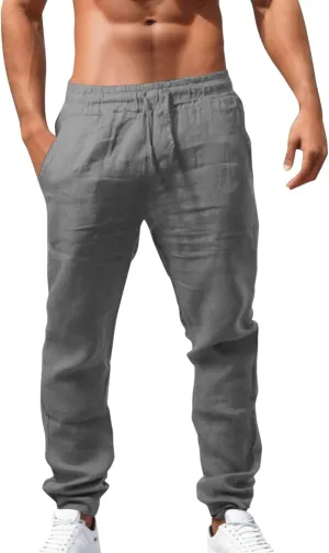 Men's Casual Pants Sweatpants Breathable Comfy Joggers Sports Long Pant Long Trousers with Pockets Chino Pants