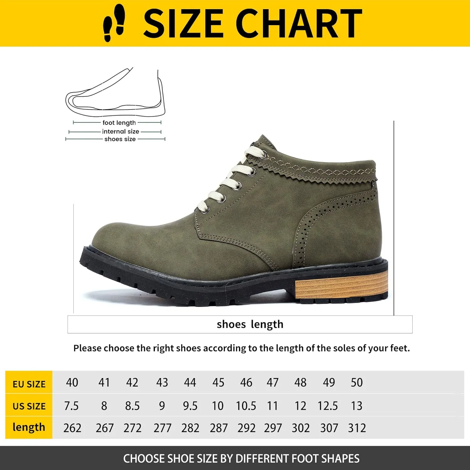 Men's Chelsea Ankle Boots Cowboy Boots Dress Casual Shoes Punk Rock Western Boots