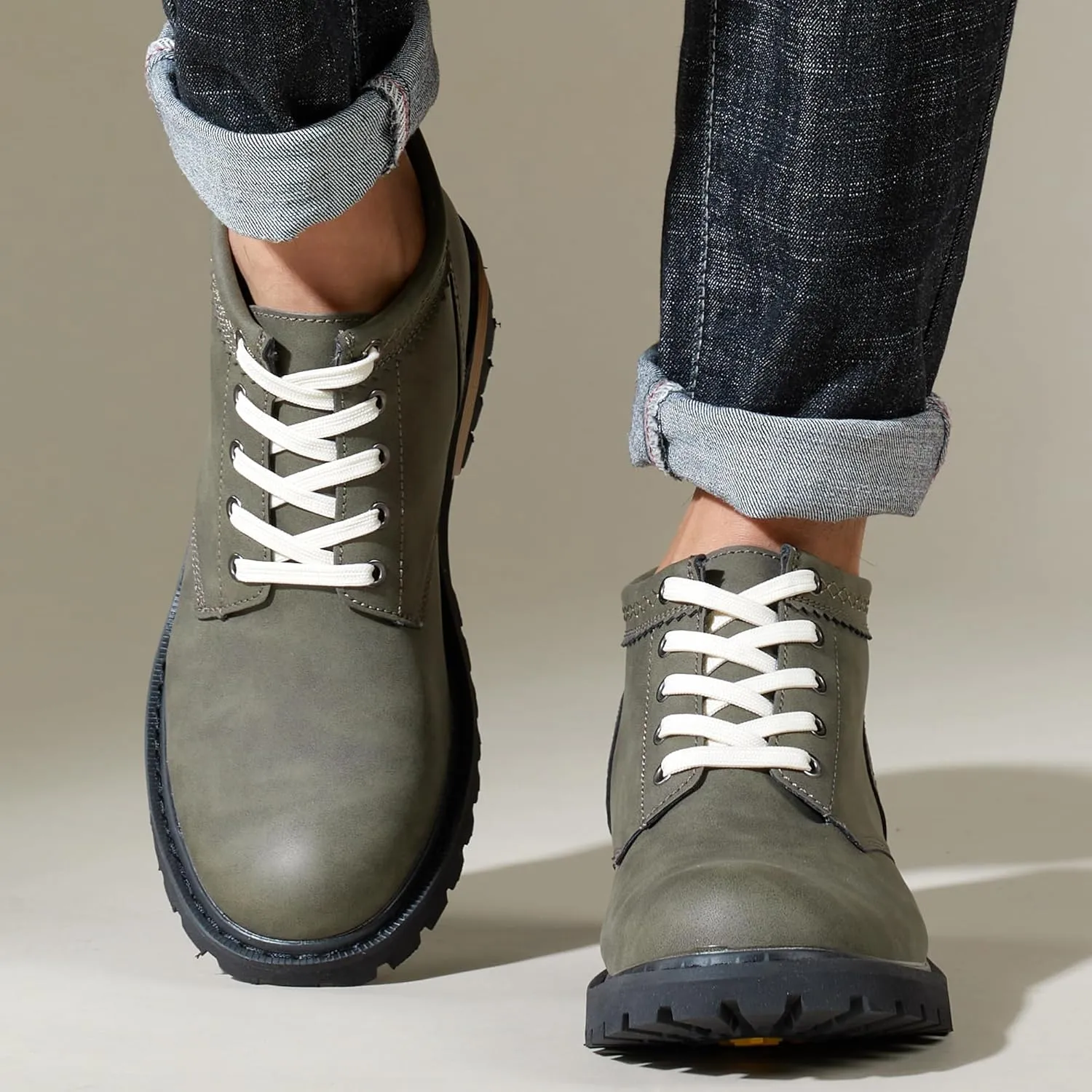 Men's Chelsea Ankle Boots Cowboy Boots Dress Casual Shoes Punk Rock Western Boots