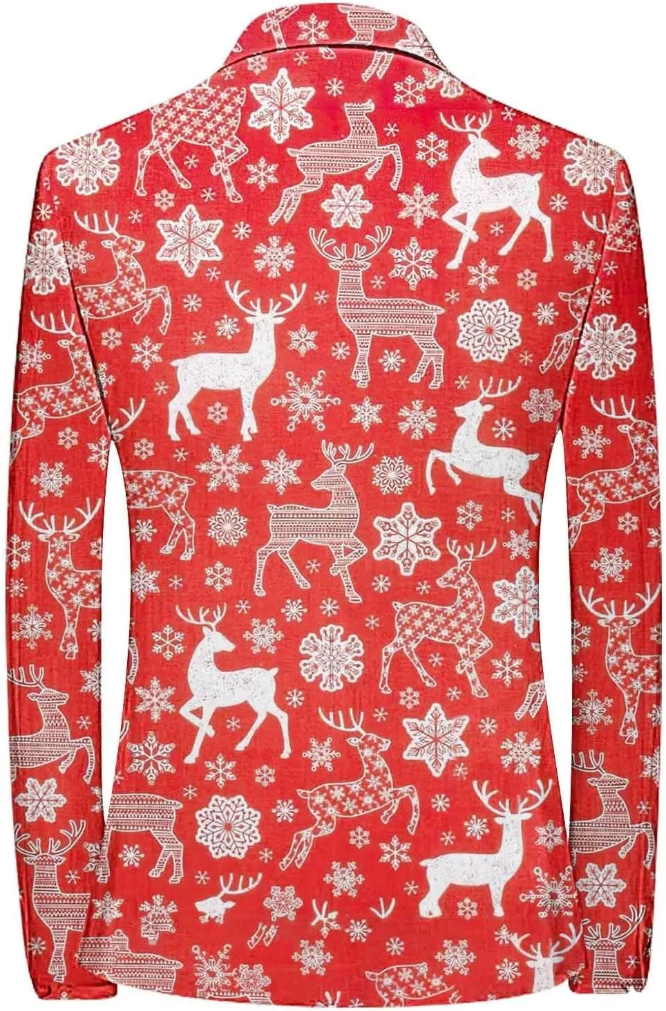 Men's Christmas Party Suit Funny Novelty Xmas Costume Ugly Christmas Story Blazer Halloween Graphic Print Jacket