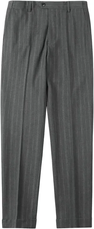 Men's Classic Athletic Pants Slim Fit Business Dress Pants Chino Pant Flat Front Straight Fit Suit Pant (34,Black)