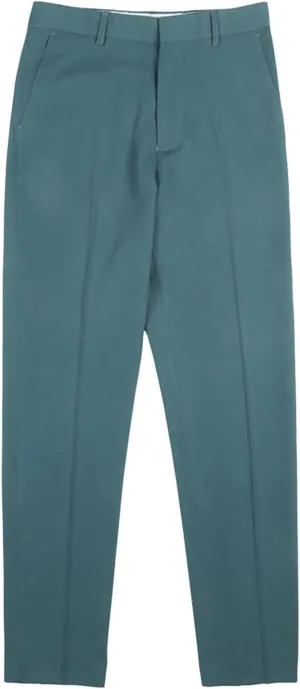 Men's Flat Front Straight Fit Dress Pant Casual Skinny Stretch Chinos Pants Slim Fit Business Pant with Pocket (29,Dark Green)