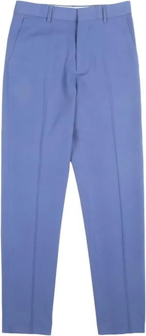 Men's Flat Front Straight Fit Dress Pant Casual Skinny Stretch Chinos Pants Slim Fit Business Pant with Pocket (33,Dark Blue)