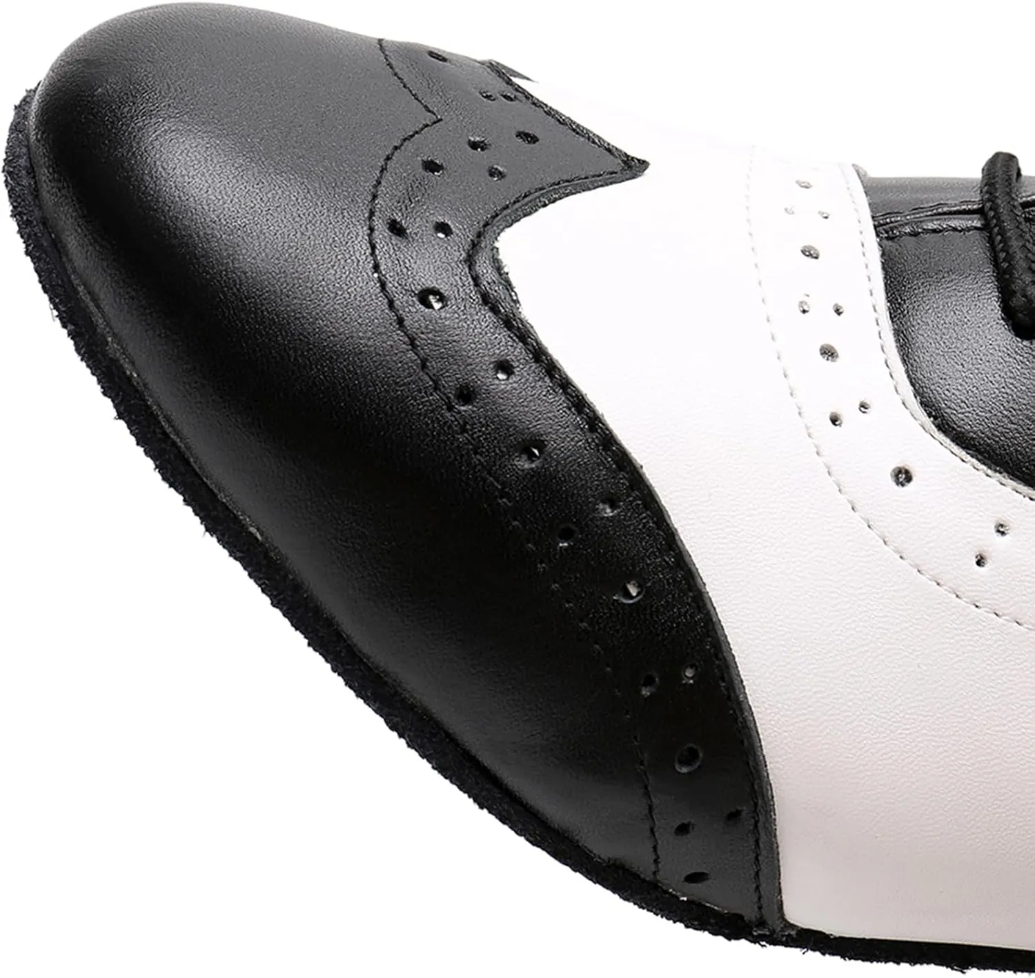 Men's Leather Round Toe Dancing Shoes for Latin Rumba Waltz Tango Performence Ballroom Dance Shoes
