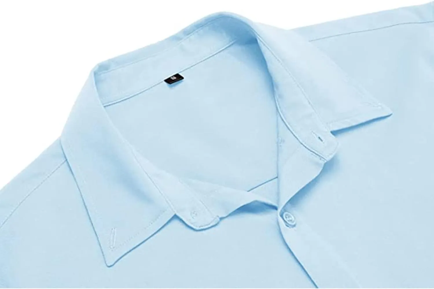 Men's Muscle Fit Dress Shirts Slim Fit Button Down Short Sleeve Shirts