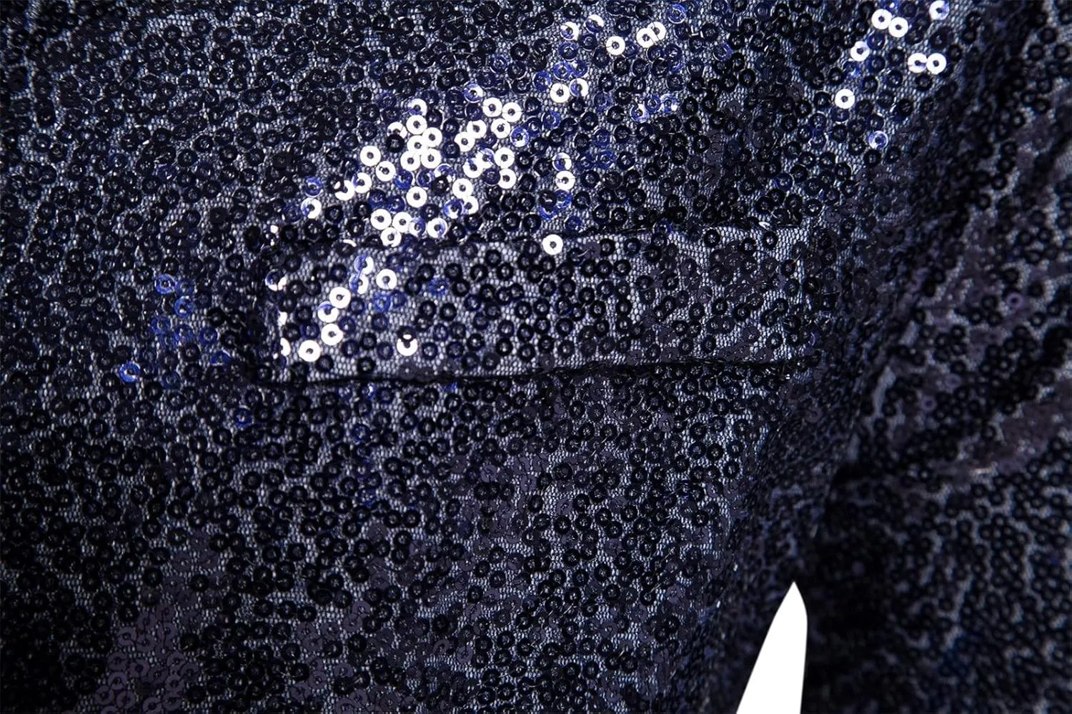 Men's Sequin Blazer Suit One Button Slim Fit Mens Sequin Jacket for Party/Prom/Wedding Shiny Texudo Jackets for Mens