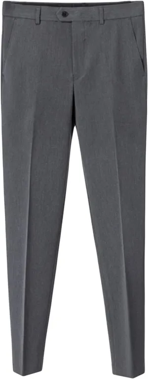 Men'S Stretch Dress Pants Slim Fit Skinny Suit Pants Casual Fashion Retro Tapered Business Dress Chino Pants (28,Grey)