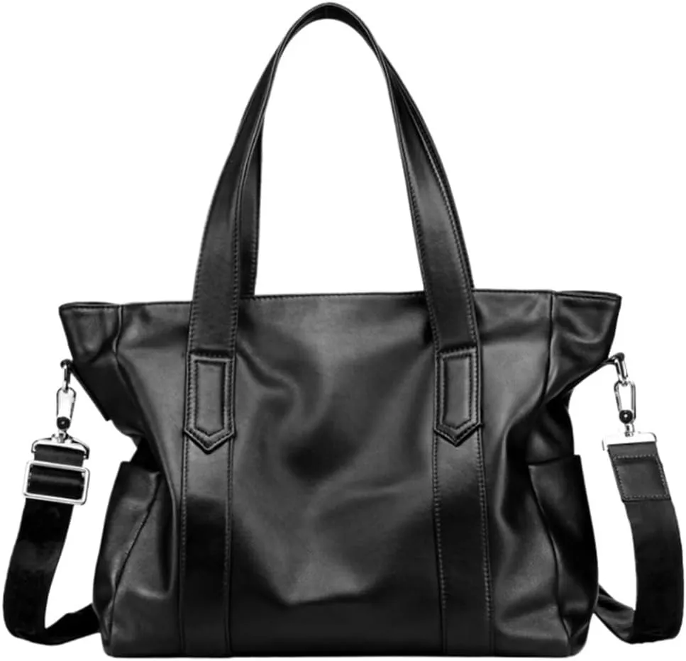 Mens Vintage Distressed Leather Briefcase 1 Waterproof Business Travel Vacation Office Laptop Messenger Bag