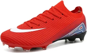 Men's Womens Soccer Shoes Cleats Professional High-Top Breathable Athletic Football Boots for Outdoor Indoor TF/AG 3US-11US