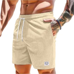 Mokaloha Mens Shorts Casual,Pacificozy Men's Shorts Lightweight Corduroy Short with Pocket Loose Summer Beach Short