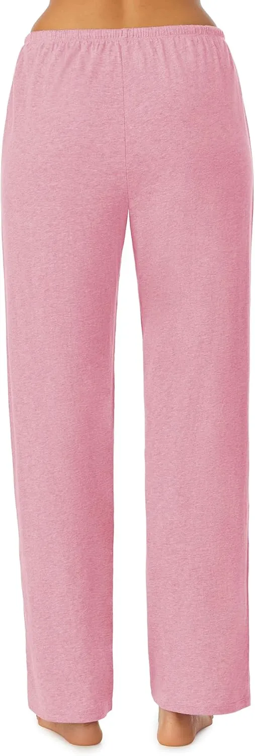 Nautica Womens Sleep Pants - Long Length, Breathable Pajama Bottoms - Cotton Knit Jersey Sleepwear and Loungewear