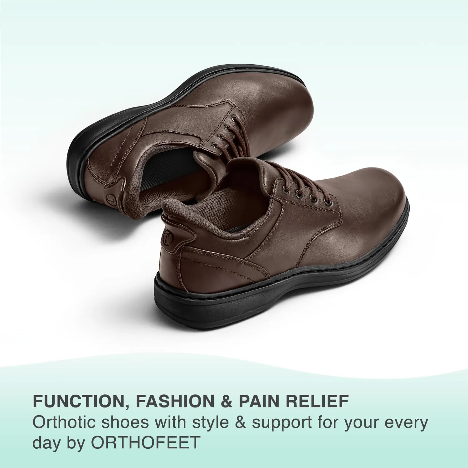 Orthofeet Men's Orthopedic Claude Hands-Free Casual Shoes for Foot Pain Relief