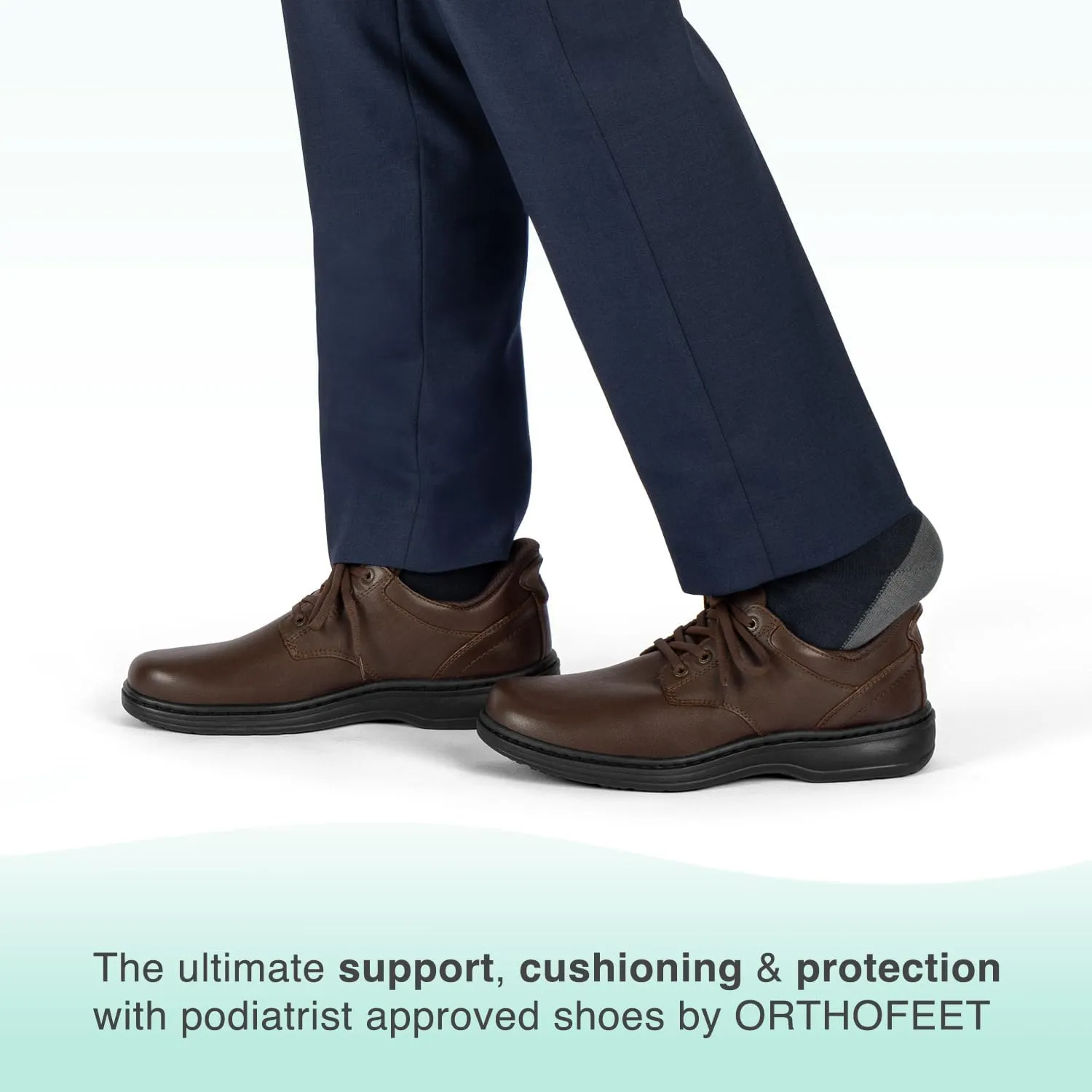 Orthofeet Men's Orthopedic Claude Hands-Free Casual Shoes for Foot Pain Relief