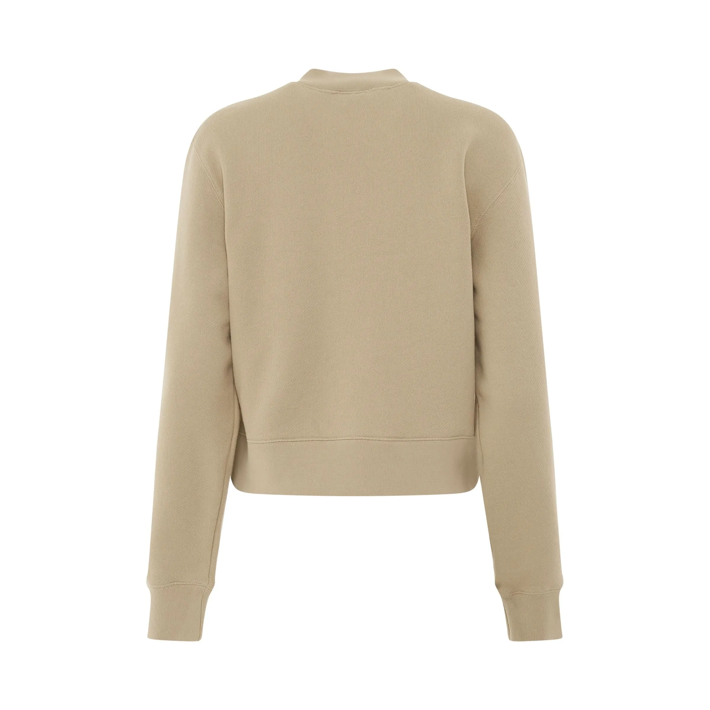 Palm Angels Bear Fitted Crewneck in Beige/Brown