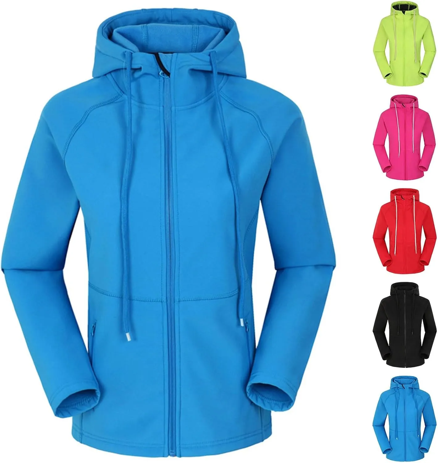 Plus Size Raincoat for Women Waterproof Packable Travel Rain Jackets with Hood Fashion Warm Winter Rain Coats