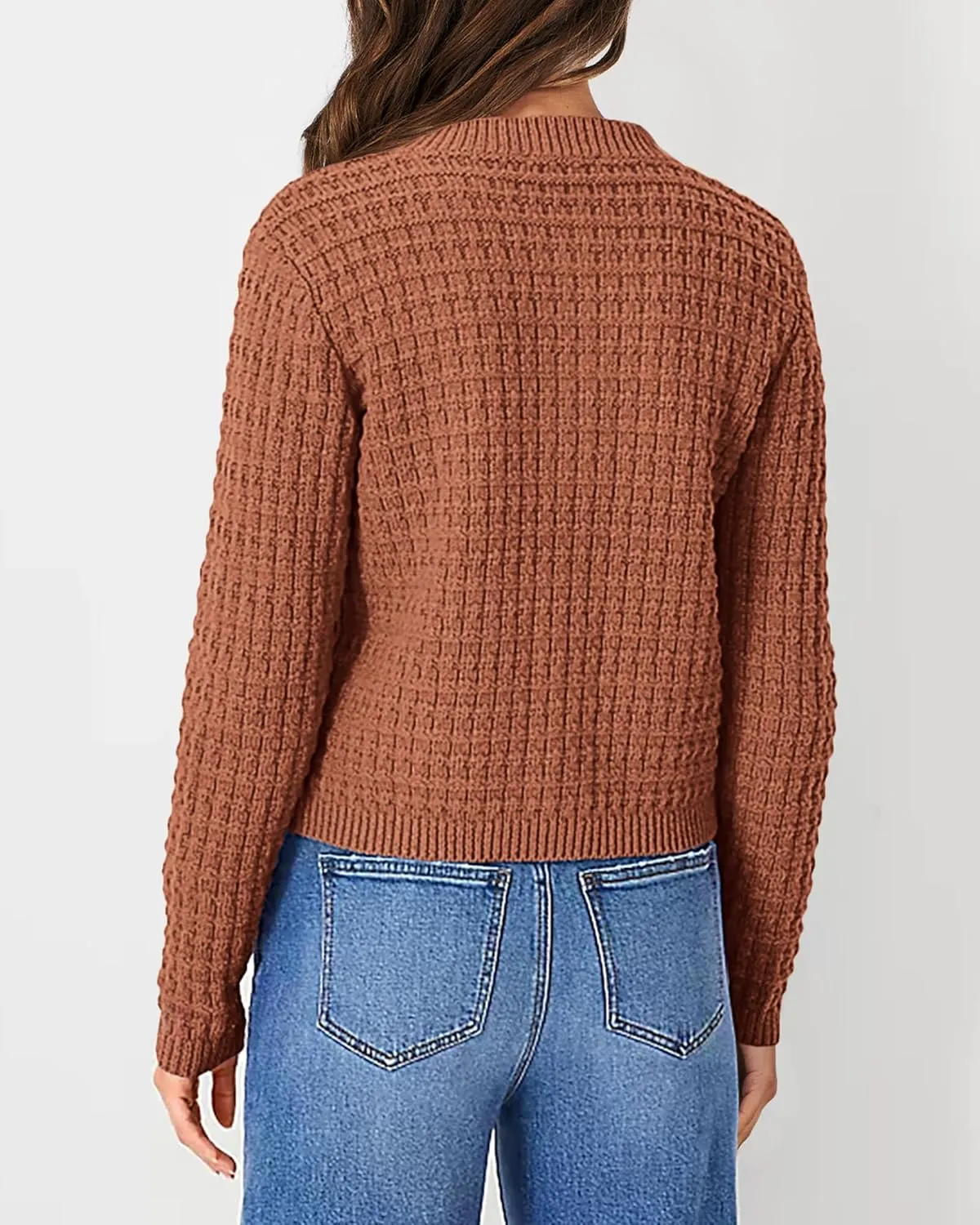 PRETTYGARDEN Women's Knit Cardigan Sweaters Casual Long Sleeve Open Front Button Down Trendy Jackets Outerwear