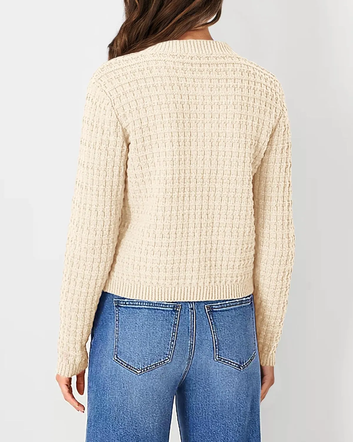 PRETTYGARDEN Women's Knit Cardigan Sweaters Casual Long Sleeve Open Front Button Down Trendy Jackets Outerwear