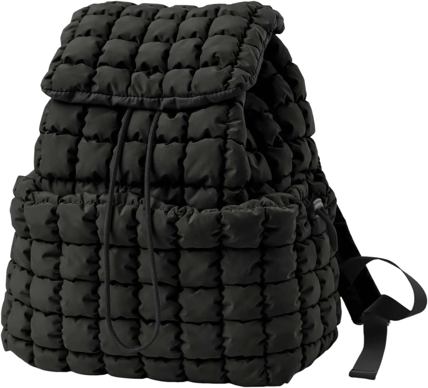 Puffer Backpack,Free People Bag,Quilted Lightweight Backpack with Drawstring Padding,Backpacks for Travel Gym