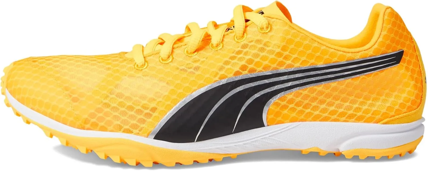 PUMA Men's Evospeed Haraka Track and Field Shoes, Sun Stream-Sunset Glow-Black, 11