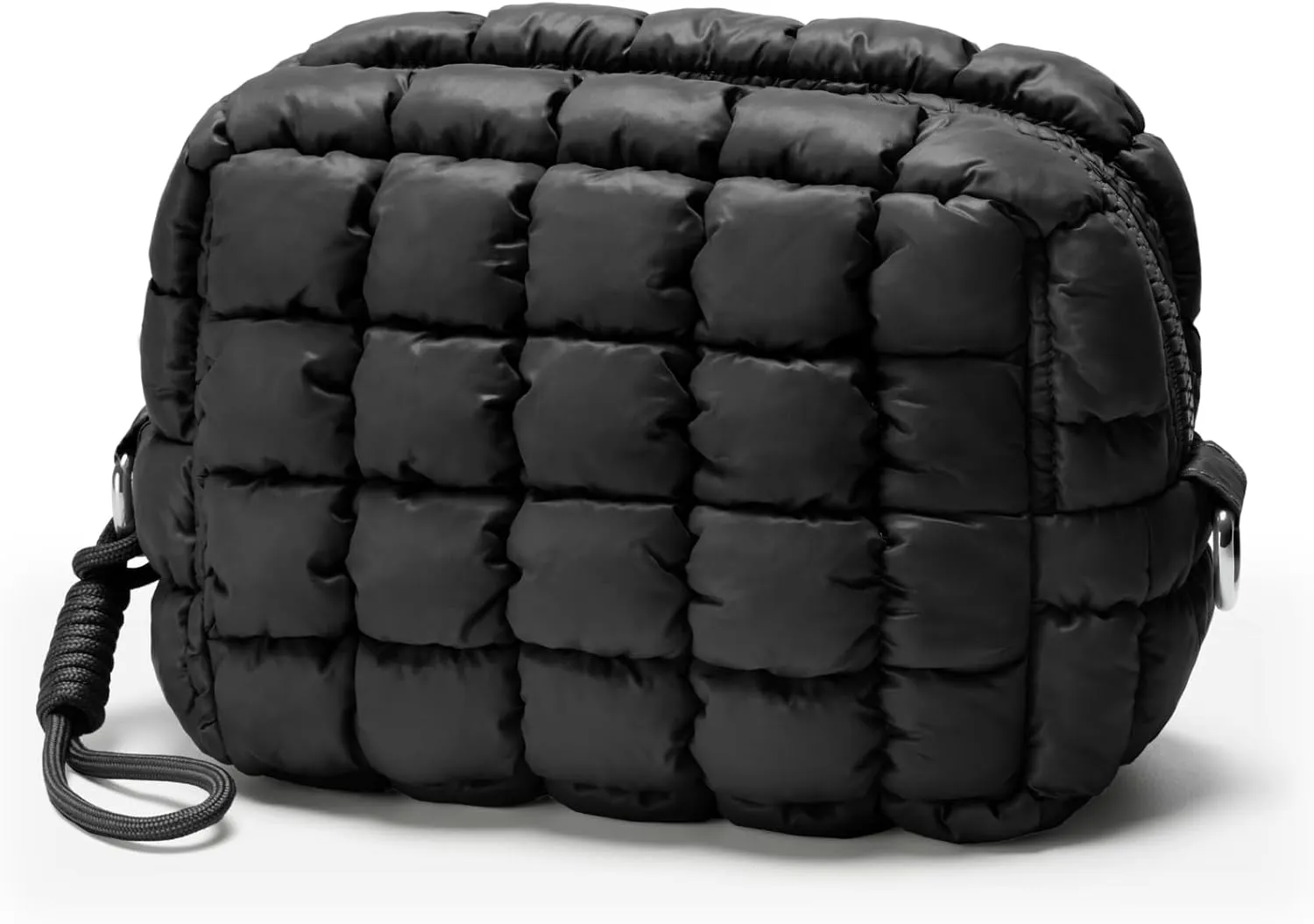 Quilted Makeup Bag Puffy Cosmetic Bag Cute Puffer Travel Toiletry Bag for Women, Small Makeup Pouch for Purse Quilted Cosmetic Pouch for Essentials Toiletries, Christmas Gift for Women, Girls