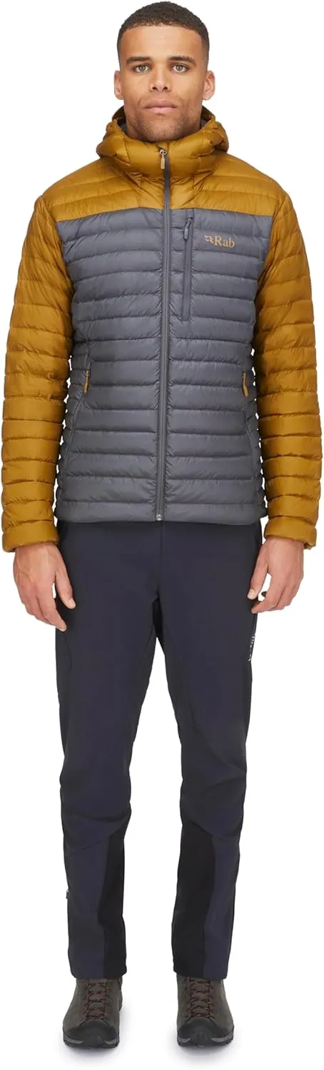Rab Men's Microlight Alpine 700-Fill Down Hooded Puffer Jacket for Hiking & Skiing