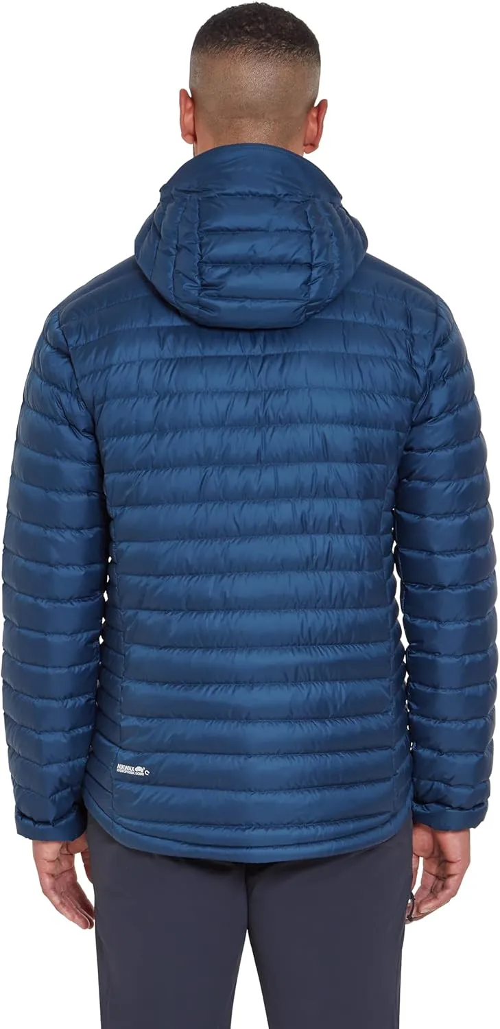 Rab Men's Microlight Alpine 700-Fill Down Hooded Puffer Jacket for Hiking & Skiing