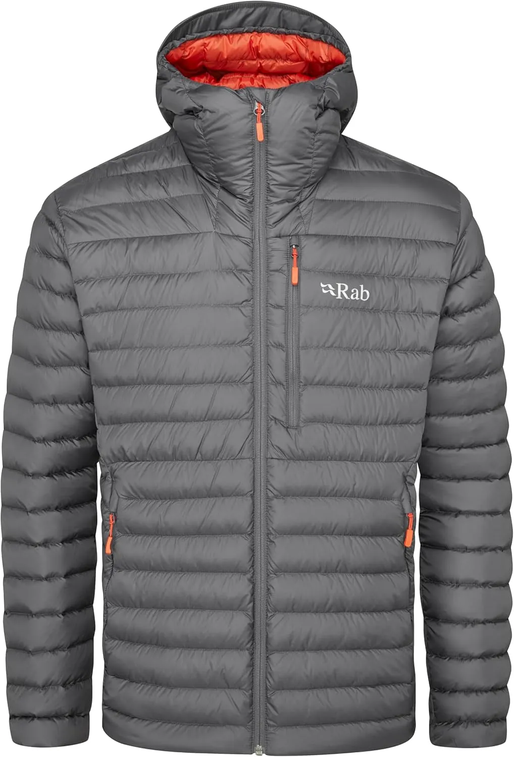 Rab Men's Microlight Alpine 700-Fill Down Hooded Puffer Jacket for Hiking & Skiing