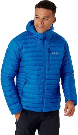 Rab Men's Microlight Alpine 700-Fill Down Hooded Puffer Jacket for Hiking & Skiing