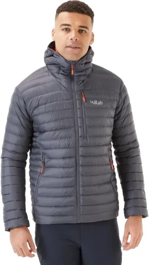 Rab Men's Microlight Alpine 700-Fill Down Hooded Puffer Jacket for Hiking & Skiing