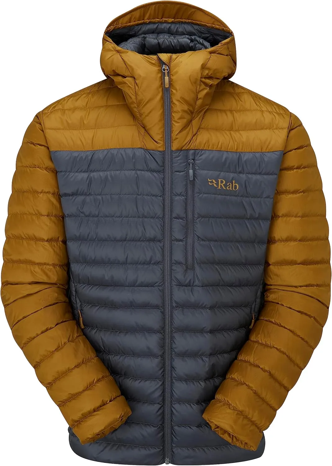 Rab Men's Microlight Alpine 700-Fill Down Hooded Puffer Jacket for Hiking & Skiing