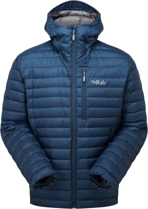 Rab Men's Microlight Alpine 700-Fill Down Hooded Puffer Jacket for Hiking & Skiing