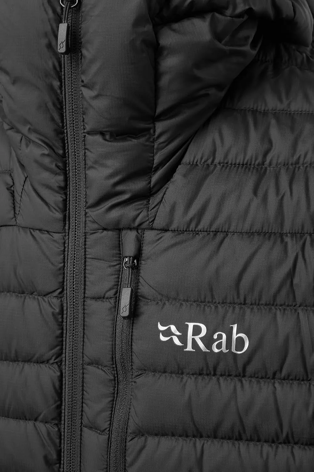 Rab Men's Microlight Alpine 700-Fill Down Hooded Puffer Jacket for Hiking & Skiing