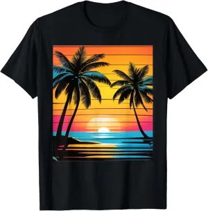 Retro Vintage Sunset For Summer Lover T-Shirt