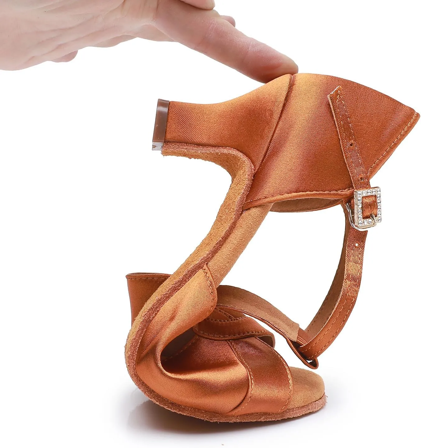 Rosefinch Women's Latin Dance Shoes Satin Professional Ballroom Salsa Wedding Dancing Shoes