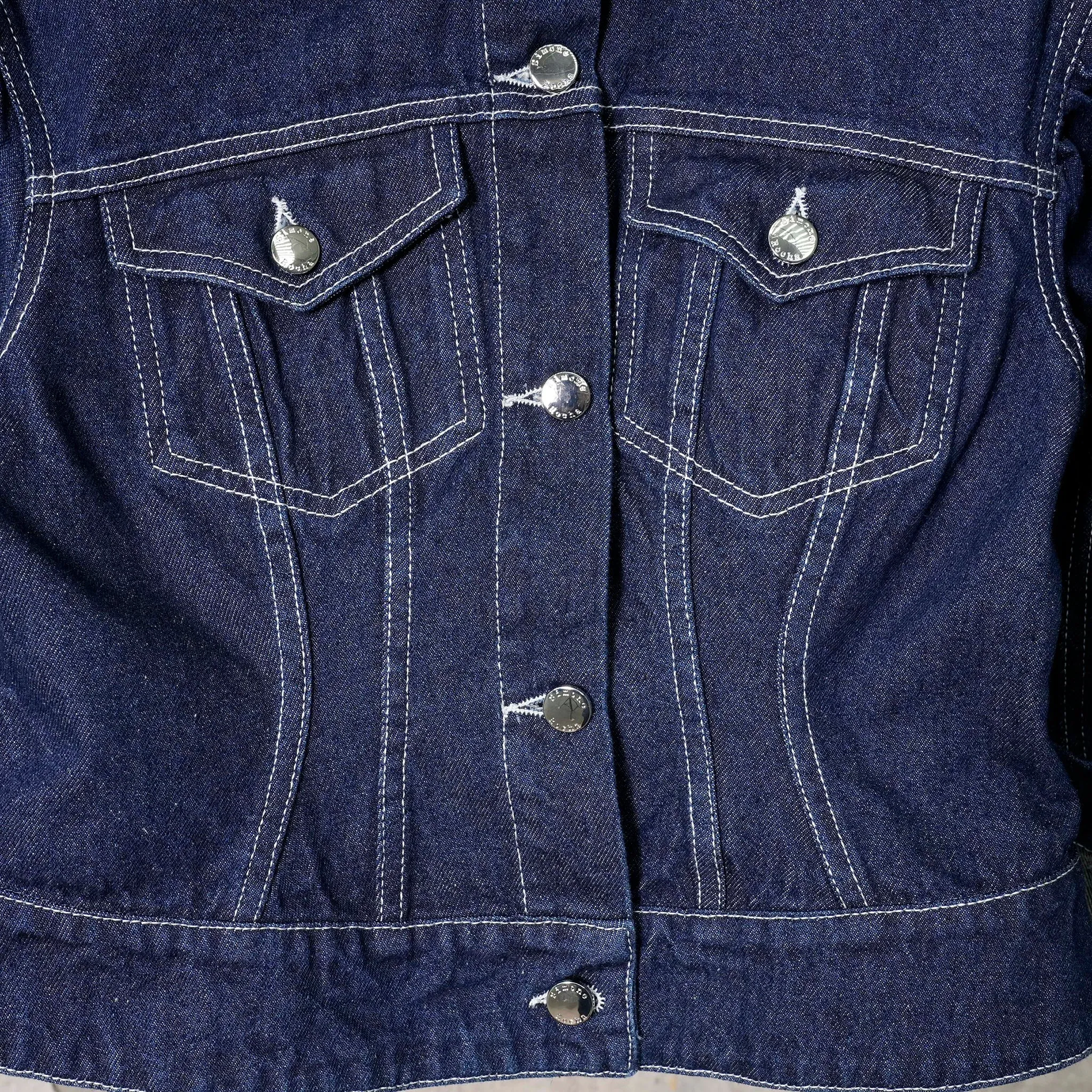 SCULPTED CROPPED DENIM JACKET / INDIGO