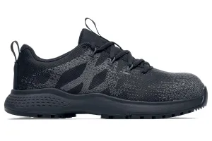 Shoes for Crews Heather II, Women's Nano Composite Toe (NCT) Work Shoes, Slip Resistant, Water Resistant, Black, Size 9