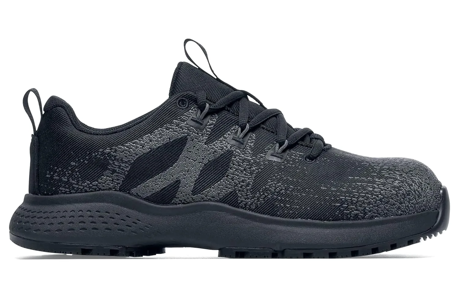 Shoes for Crews Heather II, Women's Nano Composite Toe (NCT) Work Shoes, Slip Resistant, Water Resistant, Black, Size 9
